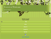 Tablet Screenshot of ivanasatwestlake.com
